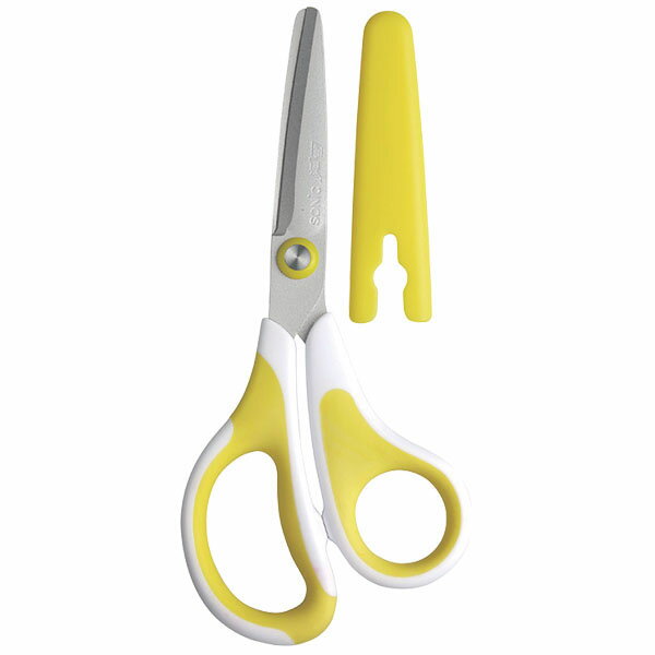 メガサク3Dエアーはさみ左 黄 SK−5260−Y はさみ 子ども用 4970116042576 小学生用のはさみ・のり・テープ