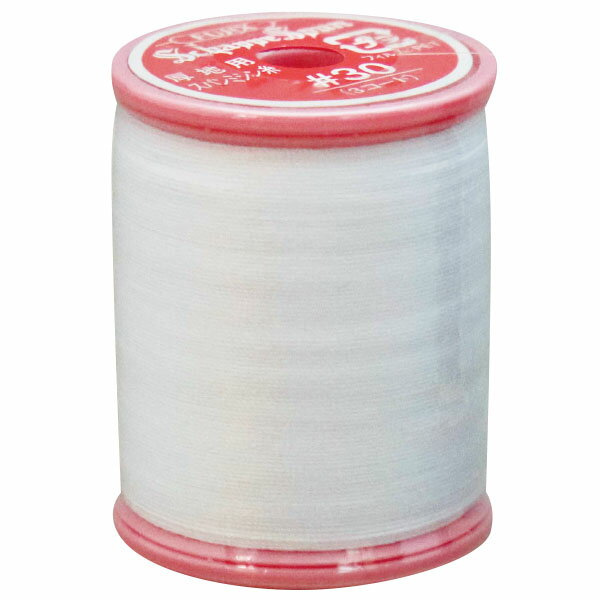 ミシン糸ボビン巻　厚地用　白　100m 糸（裁縫用） ミシン糸 裁縫用具 4977528694010