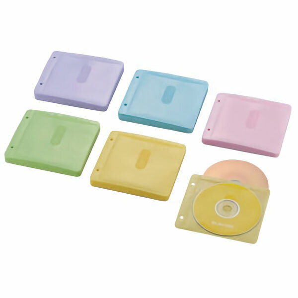 不織布ケース2穴付　120枚収納　5色 メディア収納品 CD・DVDケース DVDケース ブルーレイケース 収納ケ..