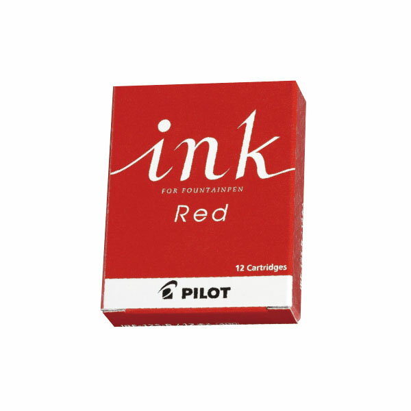 カ−トリッジインキ 赤 12本入り IRF−12S−R 水性サインペン サインペン 学校用採点ペン 赤ペン 4902505140624