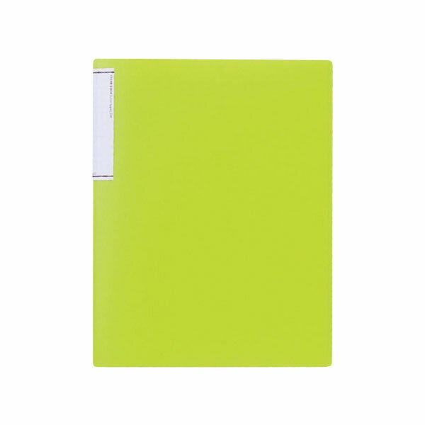 クリヤ－ブック　スリムタイプ　A4・20P　黄緑 固定式クリアファイル クリヤーブック ファイル キャリア・パスポート ファイル クリアファイル（ブック） クリアファイル 固定式クリアファイル 4903419355715