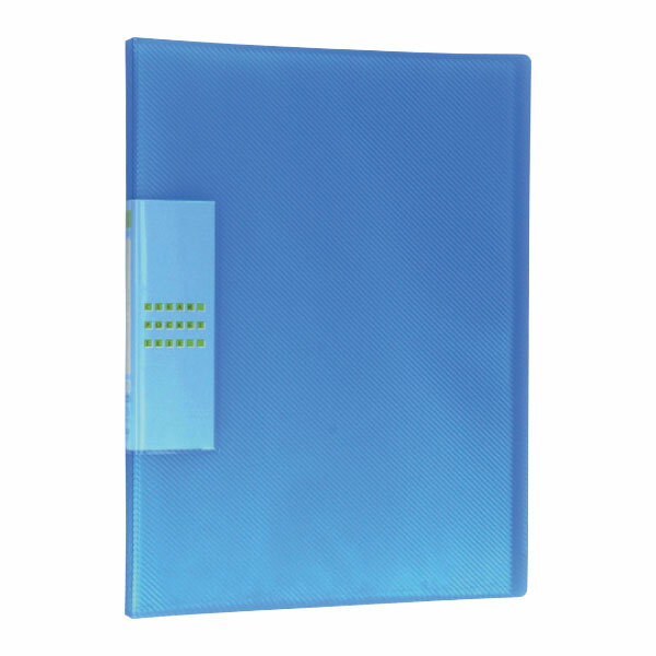 クリアポケット　A4　30P　ブルー 固定式クリアファイル クリヤーブック キャリア・パスポートファイル ファイル キャリア・パスポート ファイル クリアファイル（ブック） クリアファイル 固定式クリアファイル 4904611008683