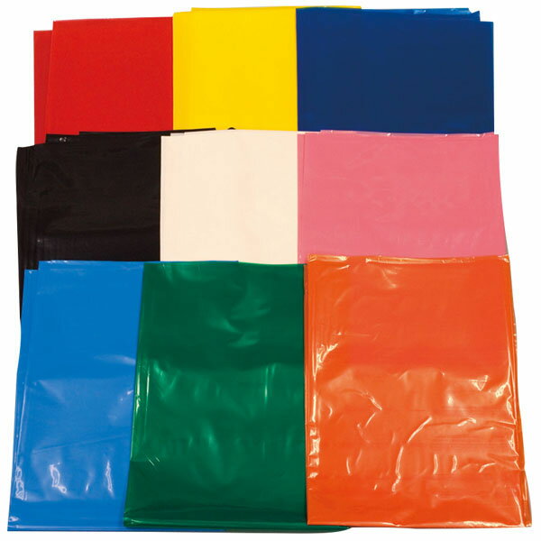 【楽天最安値に挑戦!】カラービニール袋（赤）10枚入　　43−751