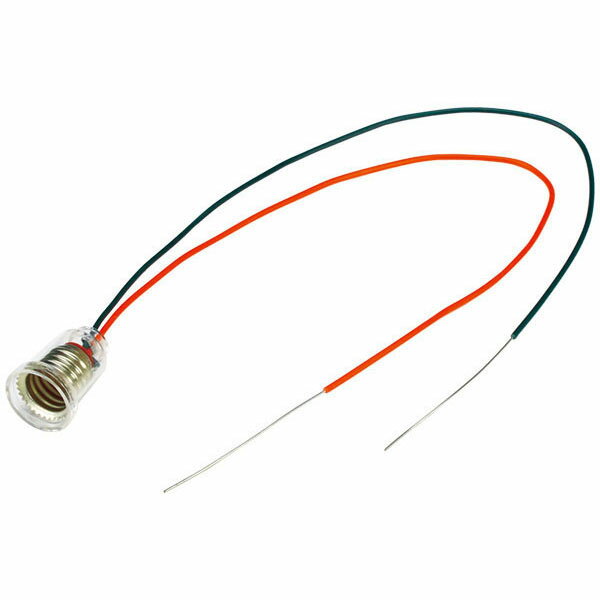 豆電球ソケット　単線250mm付10個