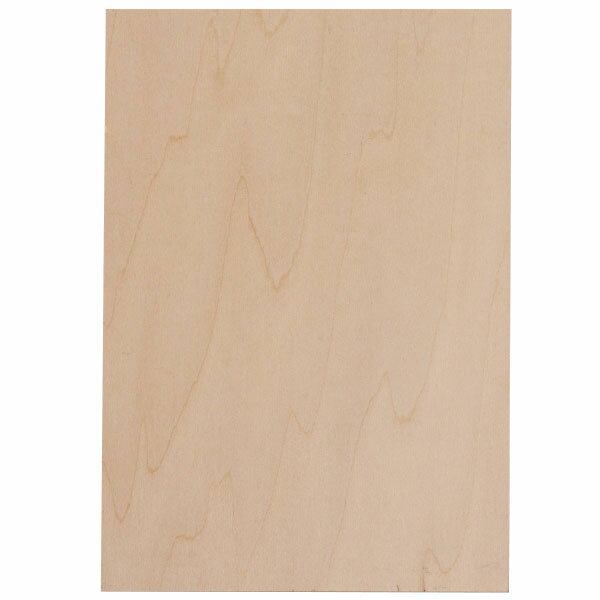 両面しなベニヤ版画板　はがき判　4mm厚