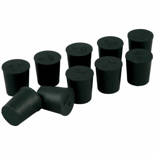ゴム栓　黒　10個入　No．1