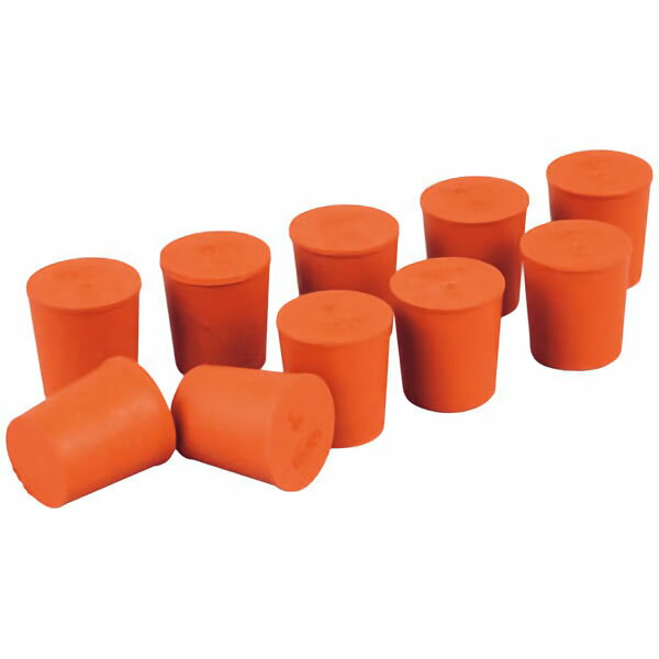 ゴム栓　赤　10個入　No．8