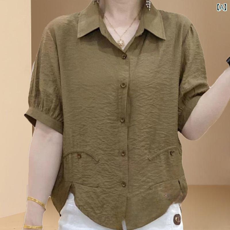 シャツ 女性 おしゃれ かわいい 涼しい 春夏 L〜5XL