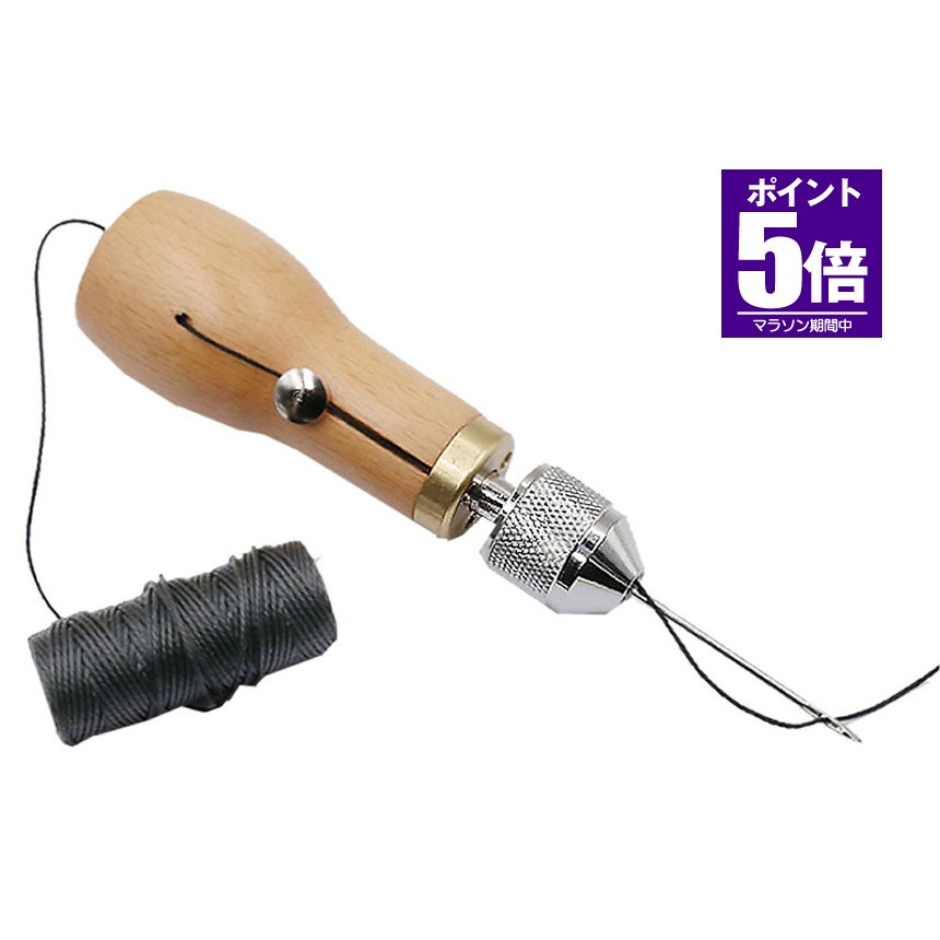 ■商品説明■ 手によく馴染む木製グリップで力を入れやすく 針も太くて貫通力があって、かんたんに 厚い生地を縫うことができます。 ミシン針も流用できて、薄手のナイロンなど 縫うこともできる、とても使い勝手も良いステッチヤ一です。 詳細は画像をご参照くだいませ 送料無料 ※北海道は+330円UP、離島地域及び沖縄県は+2000円UPにて承ります。