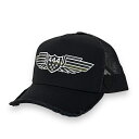 YOSHINORI KOTAKE ヨシノリコタケ YKD-444WING CAP BLK メッシュキャップ（ブラック）メンズレディース444 ナンバー444 メッシュキャップ ゴルフキャップとしても人気 BCA