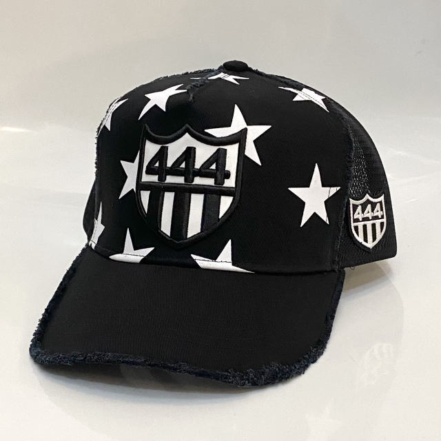 YOSHINORI KOTAKE[ヨシノリコタケ] YK3DESTAR-444 CAP [BLK] メッシュキャップ No444（ブラック）メンズレディース444 ナンバー444 メッシュキャップ ゴルフキャップとしても人気 AKS