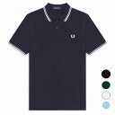 FRED PERRY [フレッドペリー] フレッドペリーシャツ（238ネイビー/ホワイト、350ブラック/ホワイト、406グリーン/ホワイト、471ネイビー/ホワイト/レッド、748ホワイト/レッド/ネイビー、L15スカイ/ホワイト）M3600 BCS XL 大きいサイズ ビッグサイズ　ポロシャツ メンズ