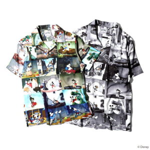 ŷѡ̲!!SALE!! HOUSTON [ҥ塼ȥ] DISNEY ALOHA SHIRT (PHOTO) ǥˡϥ(ե) BCS