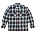 楽天スーパーセール特別価格 SALE TMT ティーエムティー WOOLY PLAID SHIRTS (shadow plaid) BLUE ウーリープレイドシャツ オンブレチェック(シャドウプレイド) ブルー BCA