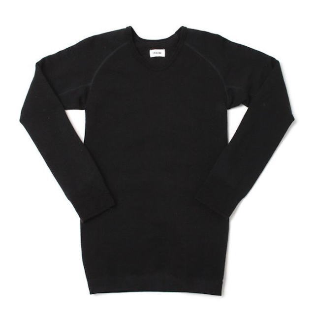 LOCALINA MERIYASU [ロカリナメリヤス] L/S CREW NECK (GRAY・BLACk) ロングスリーブクルーネック (グレー、ブラック) メンズ、レディース、男女兼用 BAA