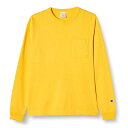 楽天スーパーセール特別価格!!SALE!! CHAMPION  T1011 LONG SLEEVE TEE  T1011ロングスリーブポケットTシャツ (イエロー) C5-P401 BBS