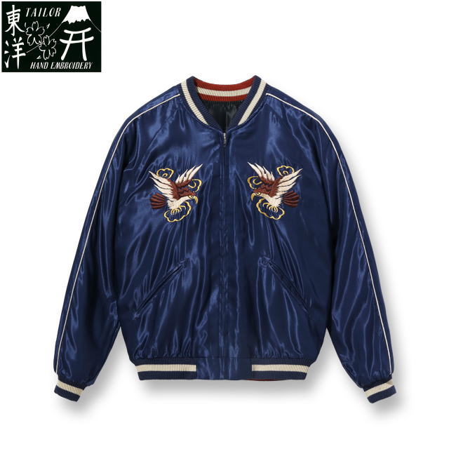 楽天MandATAILOR TOYO [テーラー東洋] Early 1950s Style Acetate Souvenir Jacket “DRAGON HEAD” × “ROARING TIGER” [NAVY] アーリー1950sアセテートスーベニアジャケット スカジャン ”ドラゴンヘッド”×