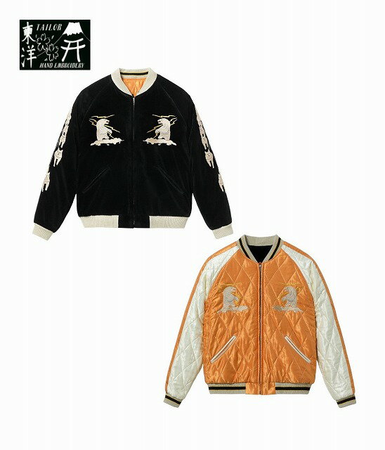 楽天MandATAILOR TOYO [テーラー東洋] Late 1950s Style Velveteen Souvenir Jacket “POLAR BEAR” × “ALASKA MAP” （BLACK） 1950年代中期 別珍スーベニアジャケット 