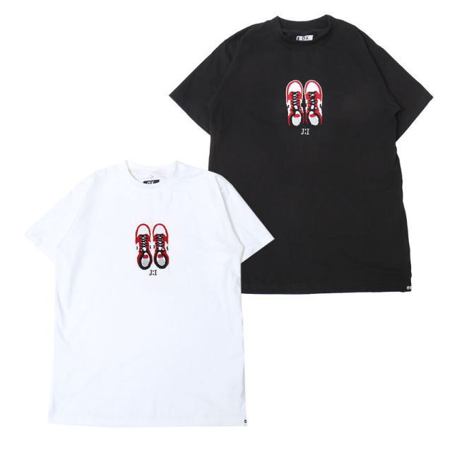 O.K.  20cm AJI S/S TEE  ショートスリーブTシャツ手刺繍 (ホワイト、ブラック) OK203-003-J1 BCS