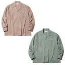 楽天スーパーセール特別価格 SALE RADIALL ラディアル Monte Carlo OPEN COLLARED SHIRT L/S SMOKY PINK, ICE GREEN モンテカルロオープンカラーシャツロングスリーブ (スモーキーピンク アイスグリーン) RAD-22AW-SH005 BBA