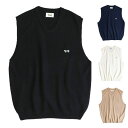 楽天スーパーセール特別価格 SALE PENNEY 039 S THE FOX ペニーズ THE FOX V-NECK VEST BLACK,NAVY,WHITE,BEIGE,LGREEN ザフォックスVネックニットベスト (ブラック ネイビー ホワイト ベージュ Lグリーン) PN22F016 JC ペニー JC Penney BCS