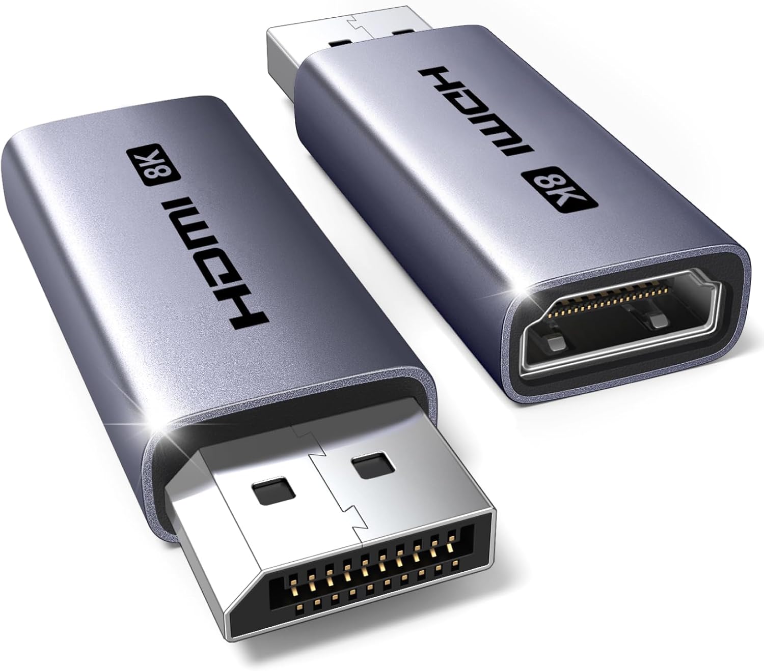 Rakuten - GREEN 8K@60Hz DisplayPort to HDMIアダプター片方向 アルミニウム製 DP to HDMI オス-メスrt759