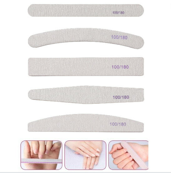 ネイルファイル 爪磨き ネイル ファイル 爪磨き つや出し ネイル やすり 爪 やすり 5種/10本セット
