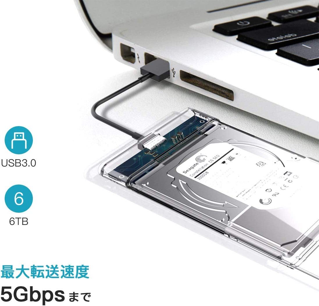 YFFSFDC USB3.0 2.5インチ HDD/SSDケースrt72 - Image 2