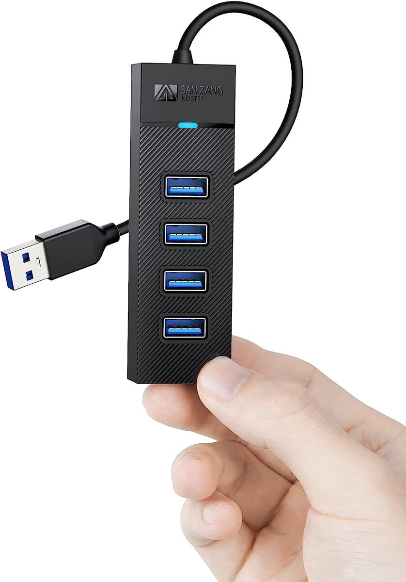 SAN ZANG MASTER USB3.0 ハブ 4ポート小型 USBハブ 3.0 5Gbps高速転送 USBポート増設 rt159