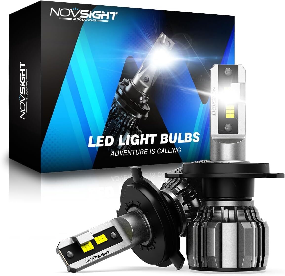 NOVSIGHT led ヘッドライト H4 hi/lo led バルブ 車検対応13000LM 60W DC9V-32V車対応rt163