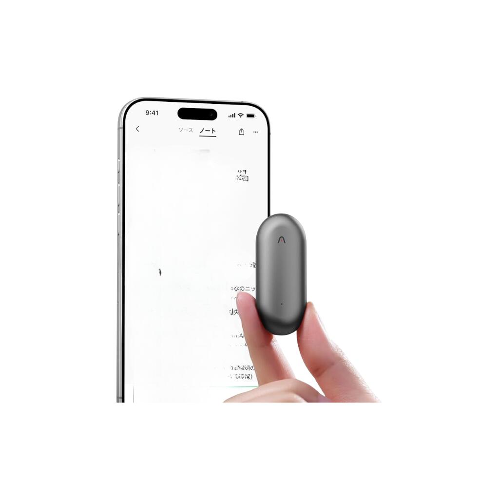 Plaud NotePin AIボイスレコーダー ウェアラブル設計 小型 ワンタッチ録音 自動文字起こしrt803