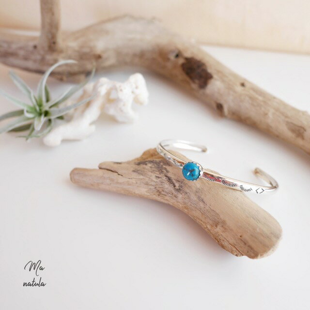 【SV925 シルバーバングル/ボヘミアンバングル】　シルバーブレスレット　インディアンジュエリー　シルバーアクセサリー