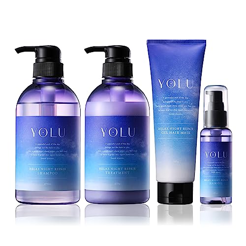 YOLU ヨル | シャンプー トリートメント ヘアマスク ヘアオイル 4点 セット リラックスナイトリペア YOLU ヨル | シャンプー トリートメント ヘアマスク ヘアオイル 4点 セット リラックスナイトリペア