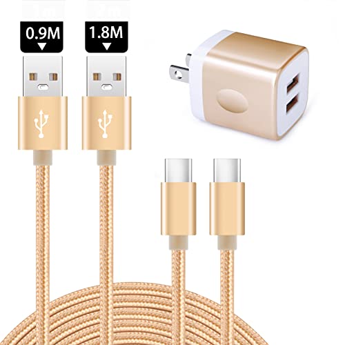 Viviber Andriod充電器*1個+USB Type-Cケーブル(1.8m*1本、0.9m*1本)スマホ充電器 タイプC アンドロイド 充電器 PSE認証済/USB2ポー Viviber Andriod充電器*1個+USB Type-Cケーブル(1.8m*1本、0.9m*1本)スマホ充電器 タイプC アンドロイド 充電器 PSE認証済/USB2ポー