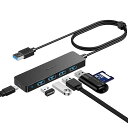 Aceele USB ハブ 5ポート USB 3.0 ハブ Type-C 給電用ポート付きPS4対応 65cm 軽量 コンパクト5Gbps高速データ転送 usb...
