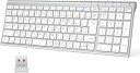 iClever キーボード ワイヤレスキーボード 無線 キーボード ワイヤレス USB充電式 JIS基準 日本語配列 薄型 キーボード テンキー付き