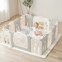 Fortella Cloud Castle ベビーサークル 折りたたみ 人気 大きめ 赤ちゃん サークル 高さ62cm おもちゃパネル ドア付き 組立簡単 ベビ...