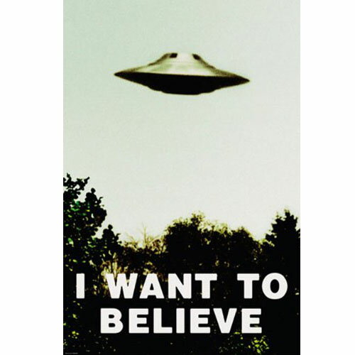 【ポスター】X-ファイル I Want To Believe TVシリーズ 劇中ポスタータイプ 【海外ドラマ X-FILES UFO】