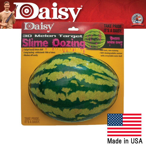 【ターゲット】デイジー スライムが出てくる3Dスイカ風ターゲット【アメリカ製（Made in USA）】【Daisy】
