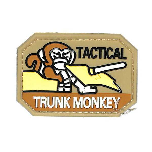 楽天MANCAVE 【マンケイブ】【ワッペン】ハザード4「TRUNK MONKEY（トランクモンキー）」ミリタリーパッチ（ミリタリーワッペン）