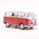 Maisto ミニカー VolksWagen フォルクスワーゲン バン Samba スペシャルエディション 1/25スケール レッド ■ マイスト samba ワーゲンバス おもちゃ トイ 車 カー