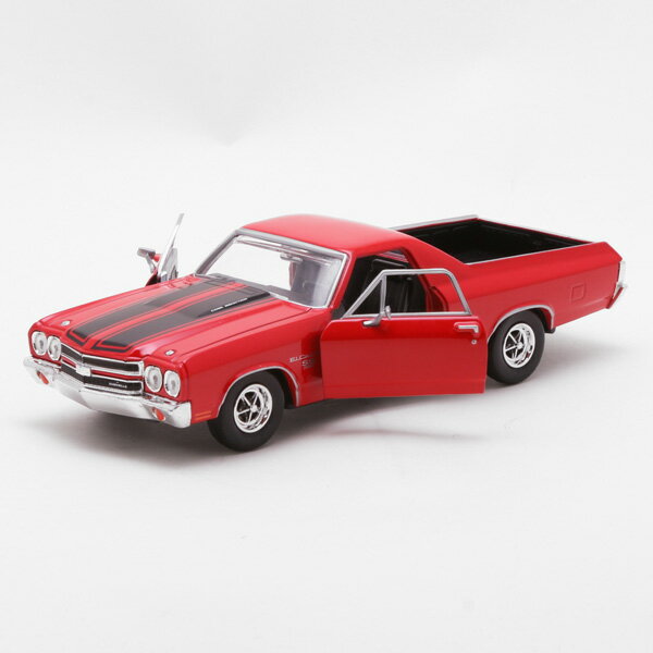 MOTOR MAX ミニカー 1970 Chevrolet シボレー エルカミーノ 1/24スケール レッド/ネイビー ■ モーターマックス EL CAMINO ダイキャストカー トイ おもちゃ 車 カー 3