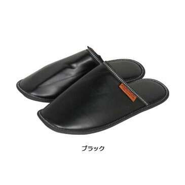 【ダルトン】ピーユースリッパ ブラック ブラウン レディース【DULTON PU SLIPPERS 女性 シンプル 合皮 レザー 来客】