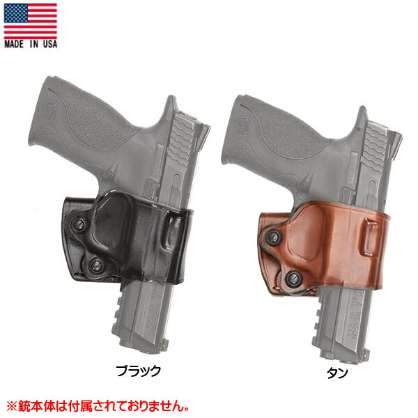 AKER ヤキスライド ホルスター No.154 右利き ブラック タン BERETTA 92F S&W M&P 40,45,C［実物用］Made in USA ■ エイカー YAQUI ミ..