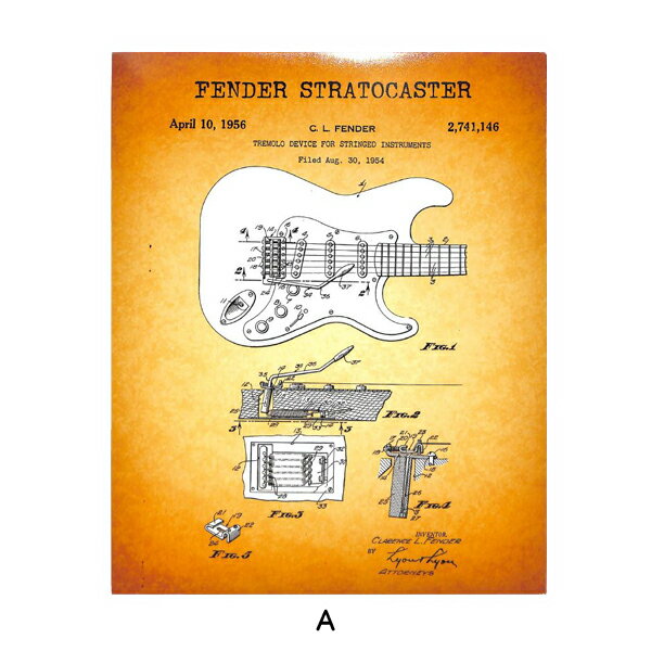 プリントアート FENDER ギター ビンテー...の紹介画像2