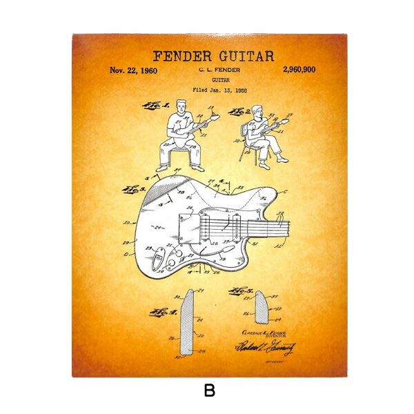 プリントアート FENDER ギター ビンテー...の紹介画像3