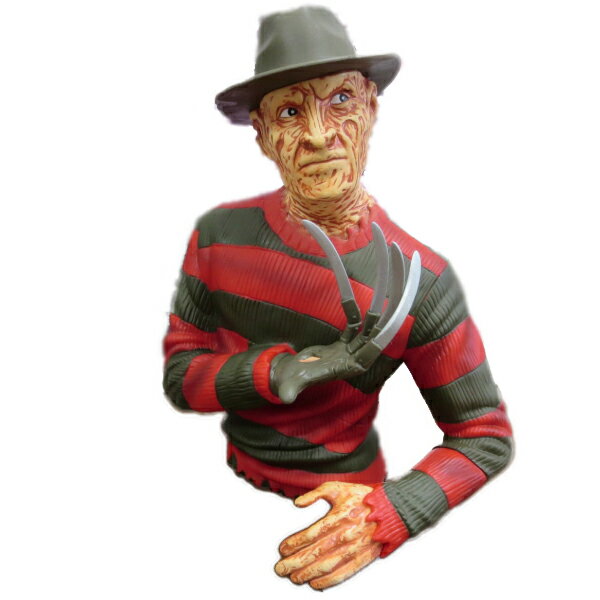 貯金箱 フレディ クルーガー バスト バンク ■ エルム街の悪夢 Freddy Krueger ホラー 映画 雑貨 インテリア ハロウィン ハロウィーン