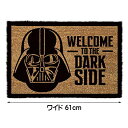 スターウォーズ ダースベーダー WELCOME TO THE DARK SIDE コイヤー マット 41cm×61cm ■ STAR WARS Darth Vader SF 映画 インテリア 敷物 フロアマット 玄関