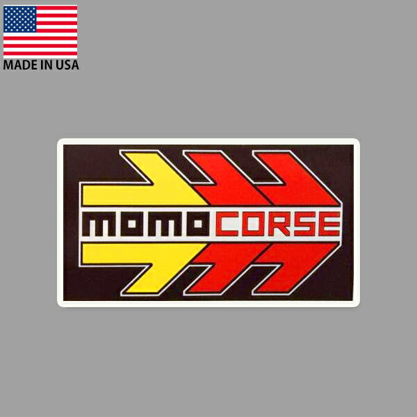 車 メーカー ロゴ ステッカーについてのとことん専門サイト ステッカー Momo Corce モモ ロゴ 約3 5cm 約6cm アメリカ製 シール デカール レーシングカー