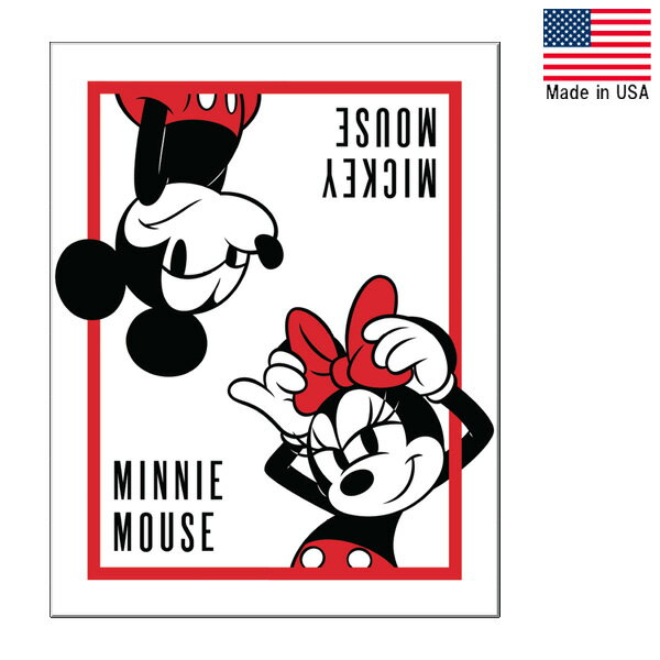 メタルサイン "MICKEY MOUSE" "MINNIE MOUSE" ミッキーマウス ミニーマウス 看板 縦41cm×横32cm アメリ..